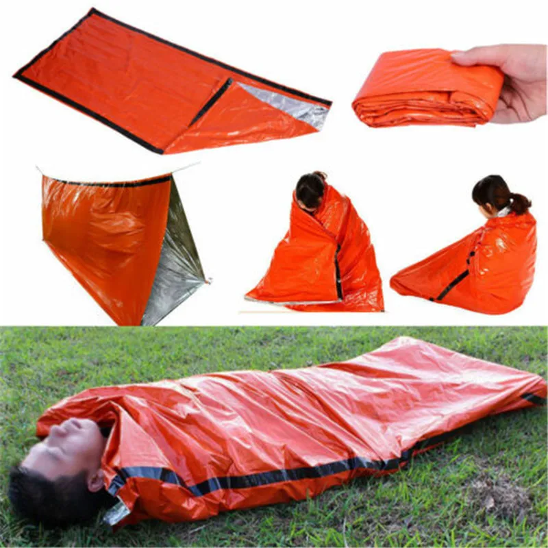 

Outdoor Safety Emergency Warm Waterproof Mylar First Aid Blanket Camping Survival Equipment