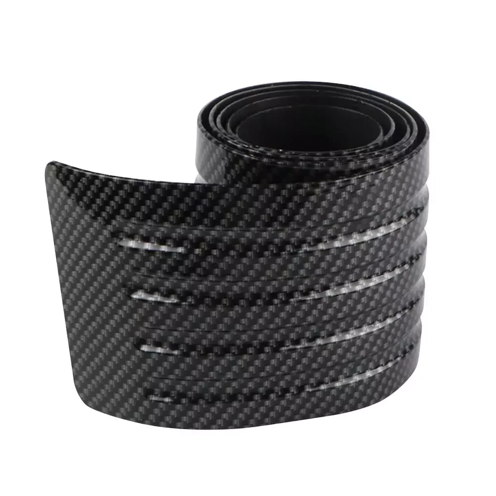 

Protection Strip Bumper Anti-collision Rubber Strip For Car Carbon Fiber Trunk Mat Tail Door Trim Strip Rear Guard