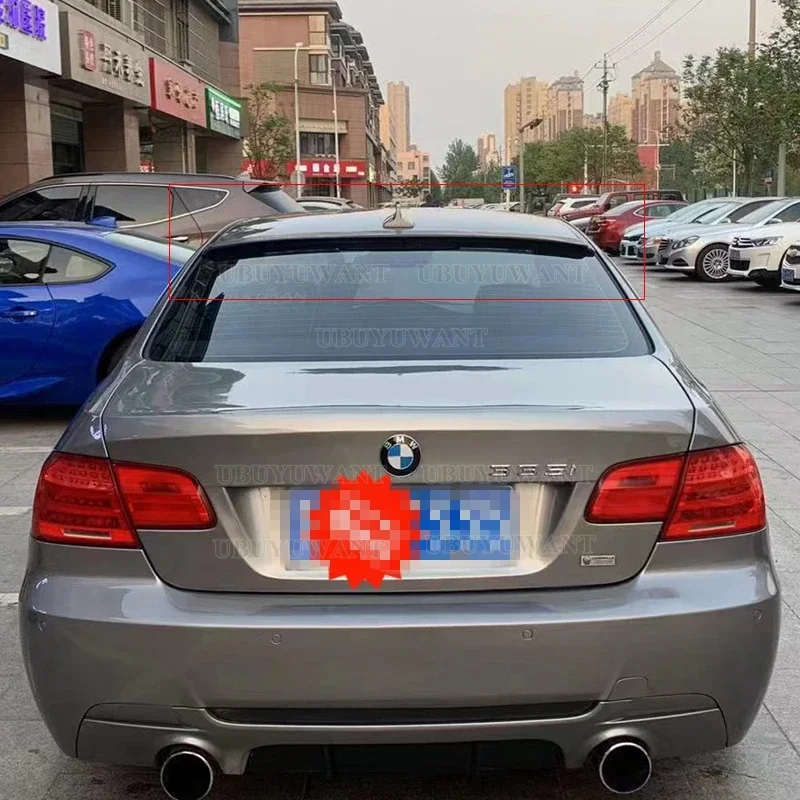 Черный спойлер на крышу для BMW E92 Series 2 Door Coupe M3 ABS 2005 - 2012