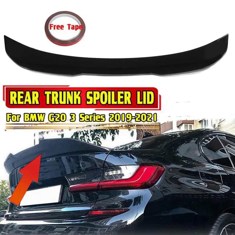 

MP/PSM Style Car Rear Spoiler Wing Trunk Lip Rear Upper Roof Lip Spoiler For BMW G20 3 Series 2019-2021 Rear Trunk Spoiler Lid