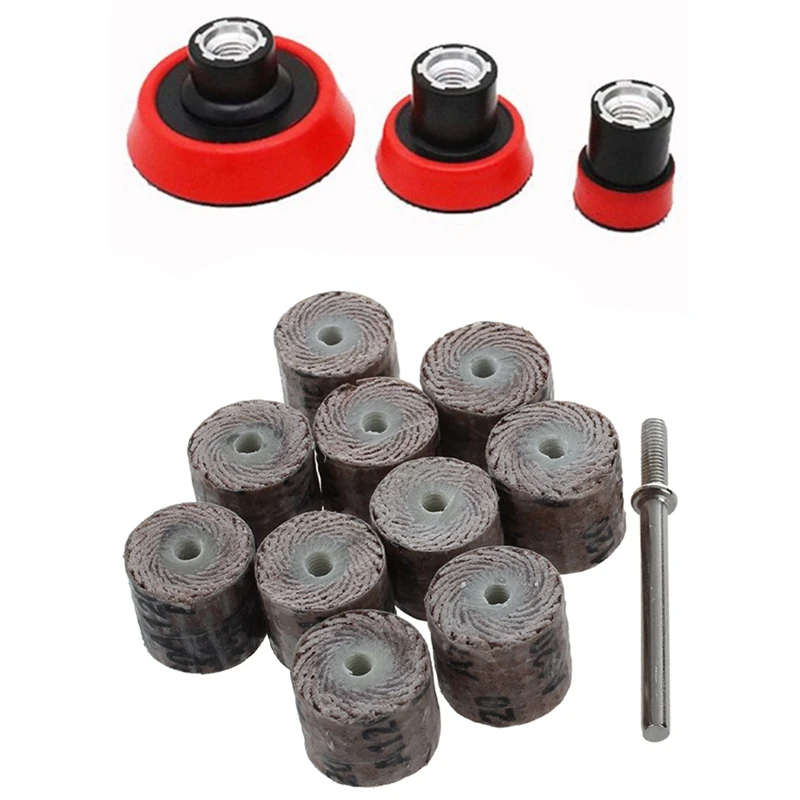 

10PCS 12 X 14 X 3Mm 120-Grit Brush Grinding Tool With Plate Backing Pad Sponge Polishing Car Wash And Care Tools