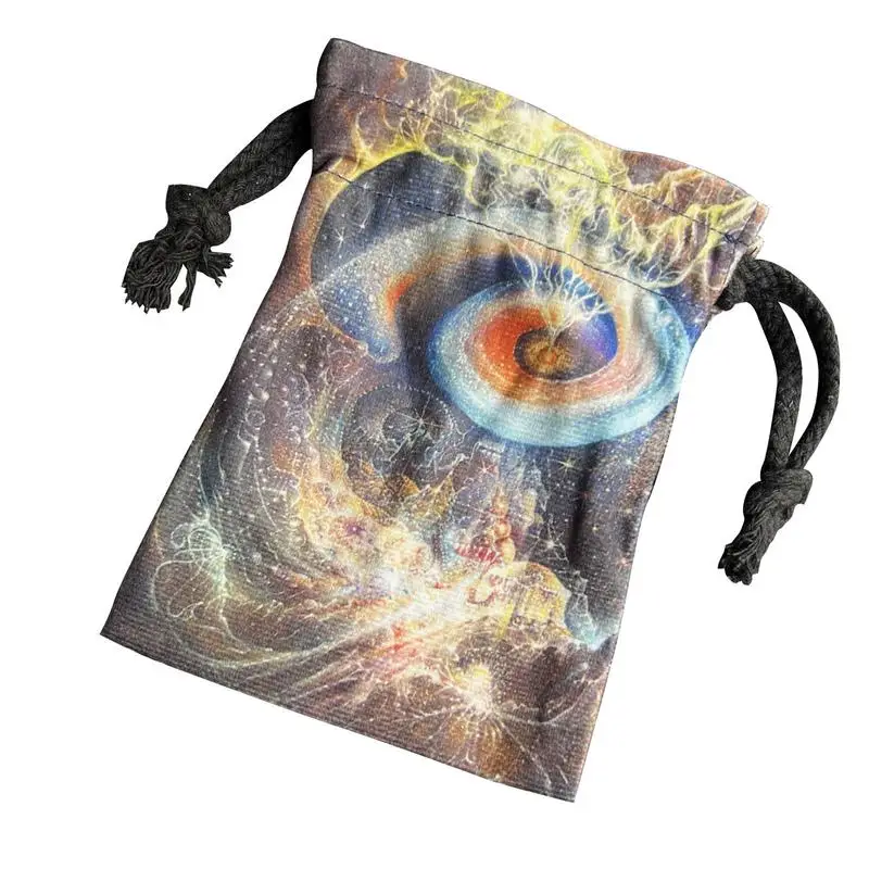 

Tarot Rune Bag Board Game Drawstring Tarot Bag Novel Tarot Card Storage Bag Thick Velvet Gift Bags Jewellery Crystal Pouches