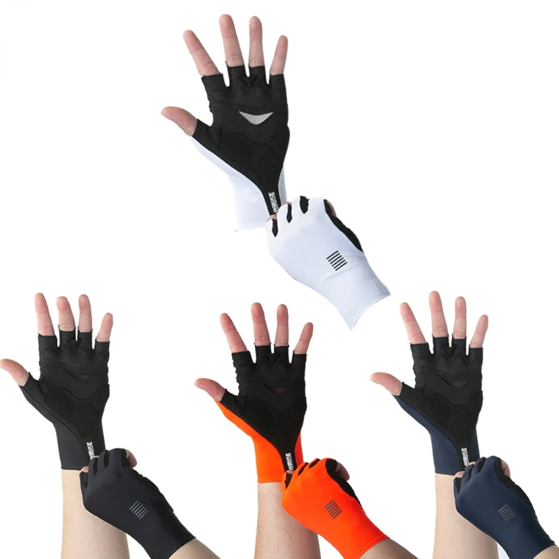 

Велосипедные перчатки MTB велосипедные черные белые перчатки спортивные полупальцевые велосипедные перчатки для мужчин и женщин дышащие противоударные перчатки