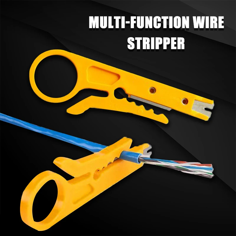 Купи Plastic Mini Pocket Portable Wire Stripper Knife Crimper Pliers Crimping Tool Cable Stripping Wire Cutter Crimpatrice Tool Parts за 99 рублей в магазине AliExpress