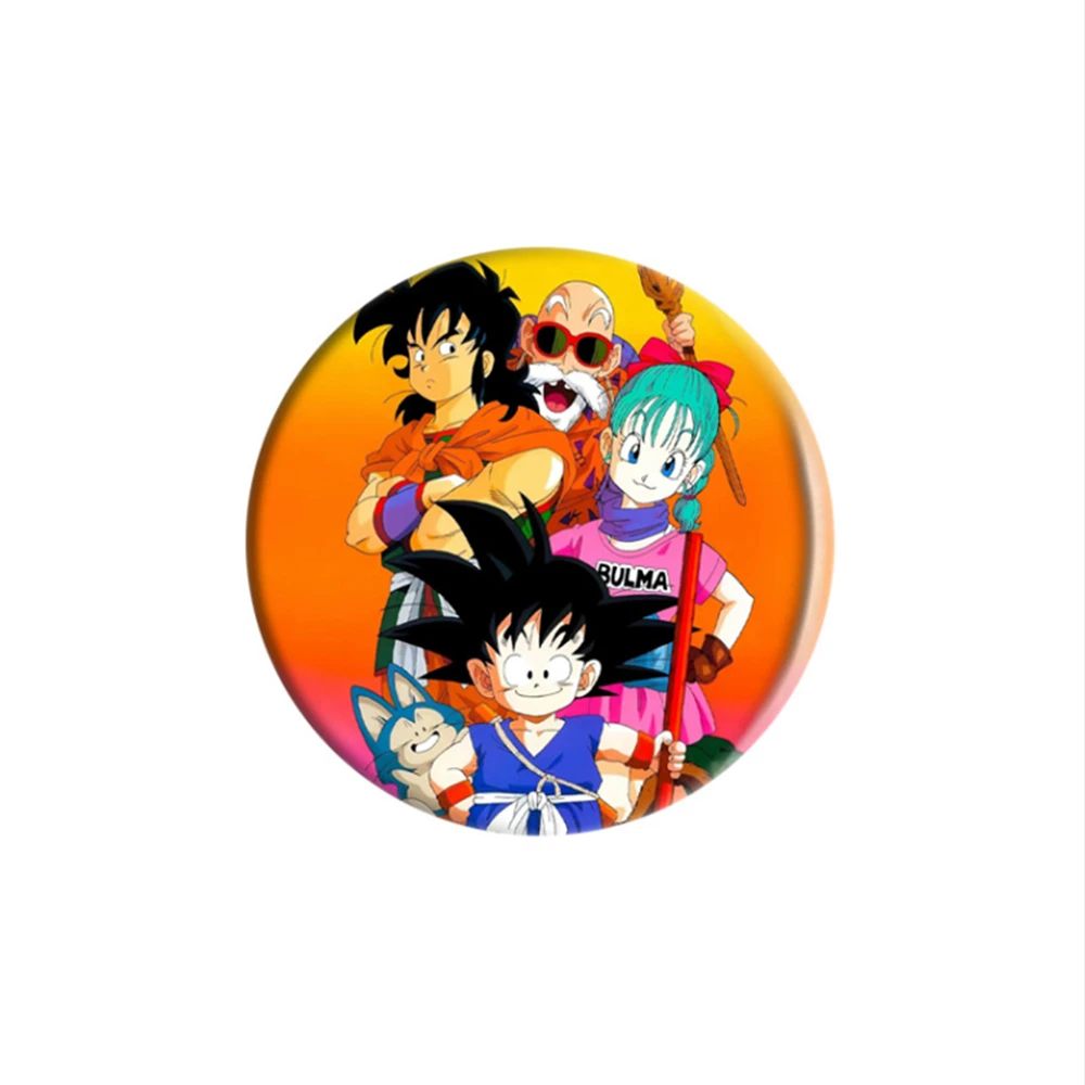 Фото Аниме Son Goku Kakarotto Yamcha Torankusu Trunks Bulma Косплей Костюм Значок Булавка SPTE Жесть Брошь Опора Рождественский Подарок №5