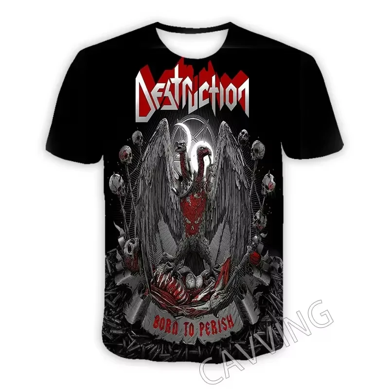 Футболка Мужская/женская с коротким рукавом и 3D-принтом рок-группы