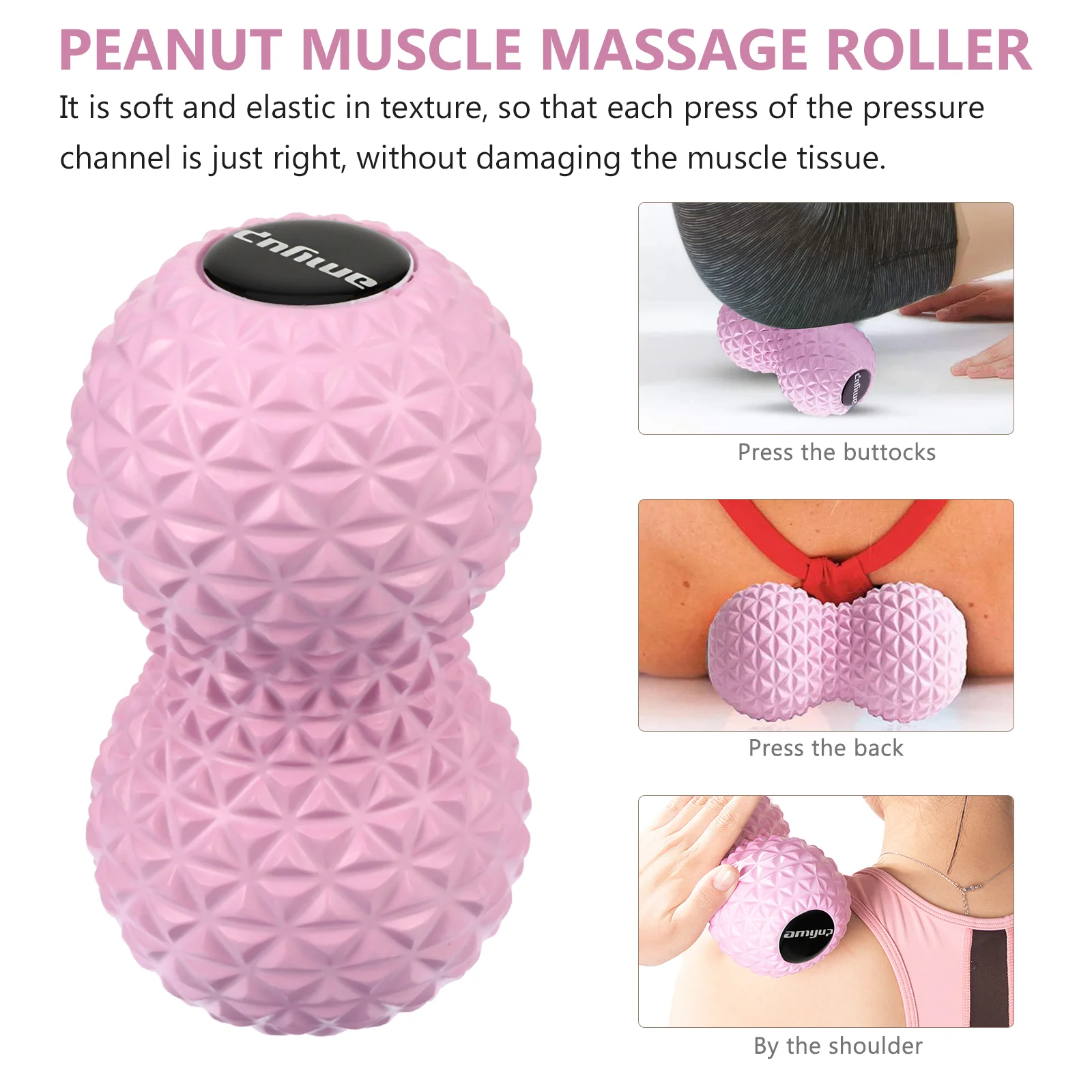 Хоккейный массажный мяч с арахисом фитнес-упражнения массажеры для шеи