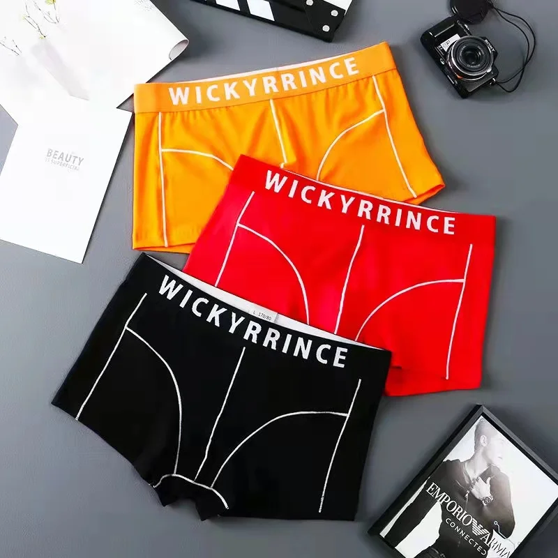 Men Boxers Men's Panties Solid Color Set Men's Shorts Underwears Men Cotton Soft Men Underpants Sexy Spring And Summer New Style