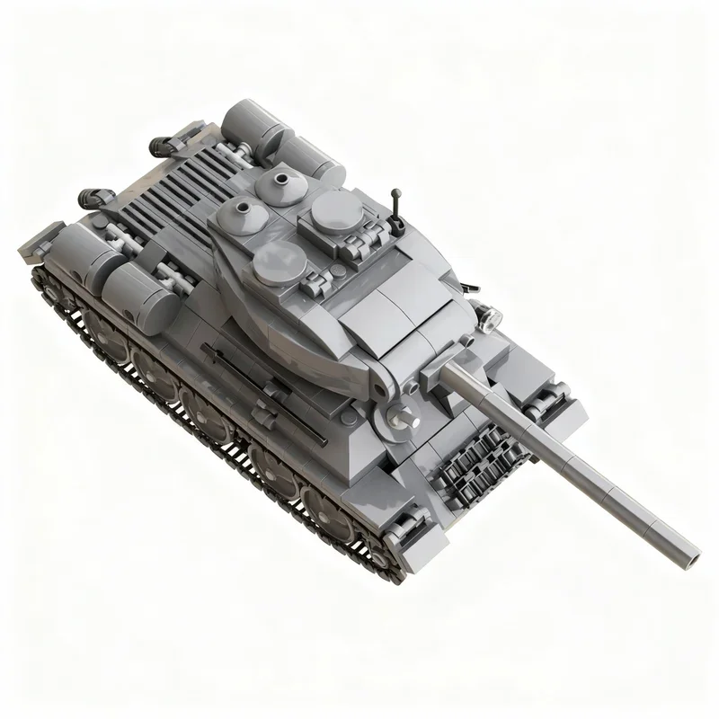 823 детали MOC Технологичная модель советского среднего танка Т-34 85 времён Второй мировой войны, конструктор для самостоятельной сборки, креативный набор для демонстрации, подарок на день рождения, домашний набор (art.: 3920dbc24553f) - 3920dbc24553f