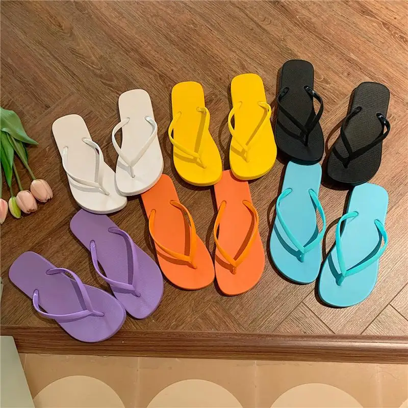 Beach Slippers Flip Flops Women Shoes Summer  2023 Slippers Woman's Home Slippers Flip Flop Casual Indoor Outdoor Slides Flipper