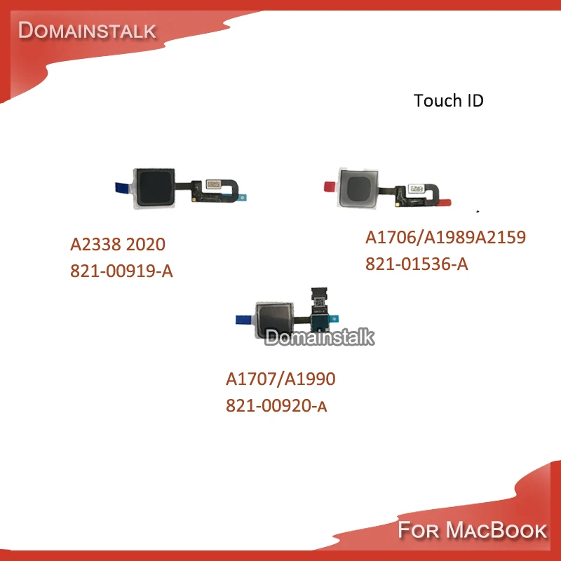 

Сенсорный датчик A1706 A1707 A1989 A1990 A2159 A2289 A2251 A2338 A2141, кнопка питания вкл/выкл, сканер отпечатка пальца для Macbook