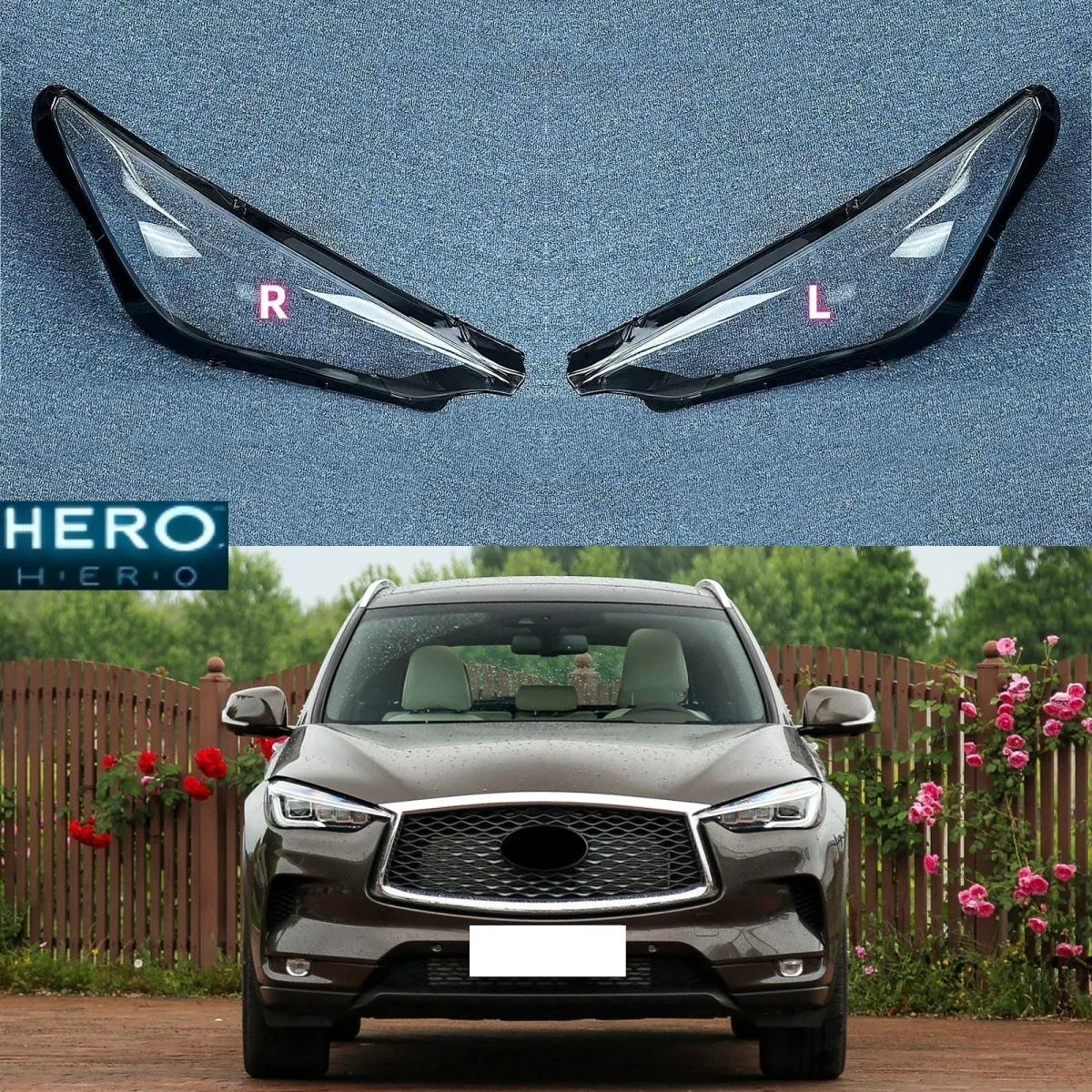 

Для Infiniti QX50 2018 2019 2020 2021 2022 2023 крышка объектива фары корпус стеклянный абажур прозрачный абажур