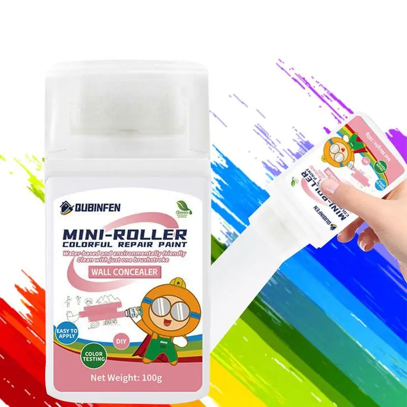 

Mini Paint Roller Touch Up Small Roller Brush With Paint Safe Washable 2 In 1 Wall Paint Tool For Living Room Bathroom Dining