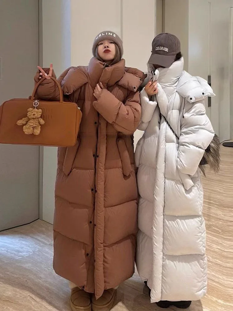 Зимняя теплая длинная куртка Женское пальто женская зимняя парки верхняя одежда