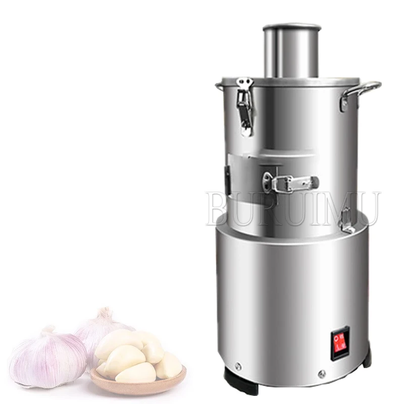 

110/220V Garlic Peeler Machine Electric Garlic Peeling Machine Stainless Steel for Commercial Restaurant Barbecue Food Processor