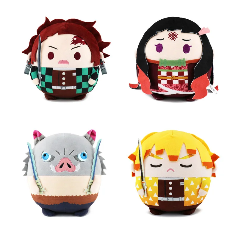 

Demon Slayer Plush Cartoon Pendant Keychains Kimetsu No Yaiba Anime Figure Keychain Tanjiro Nezuko Stuffed Plush Toys Pendants
