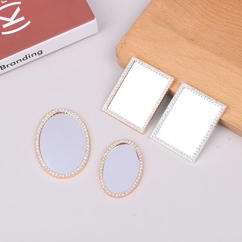

1/12 Dollhouse Miniature Retro Furniture Miniature Square Mirror DIY Doll House