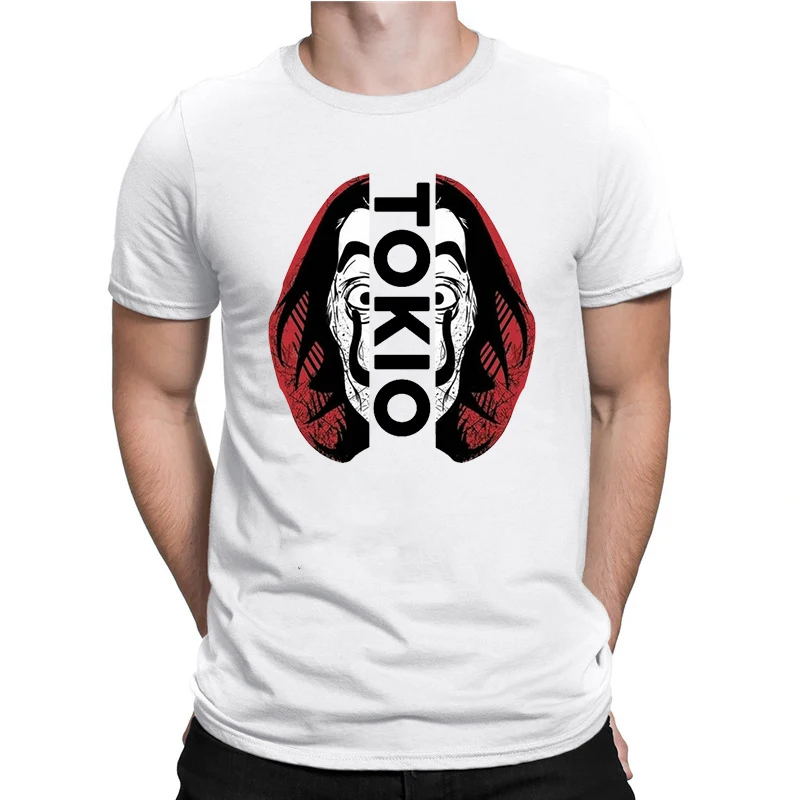 La Casa De Papel Men's T Shirts Money Heist TV Men Short Sleeve Cotton Tshirts for Boys House of Paper T-Shirt Male Tops