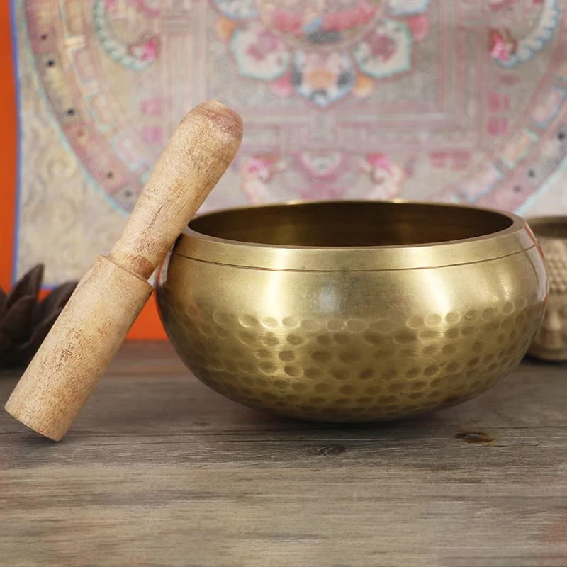 

The Tibetan Buddhist chanting supplies wholesale bowl Nepal handmade Buddha bowls meditation copper chime