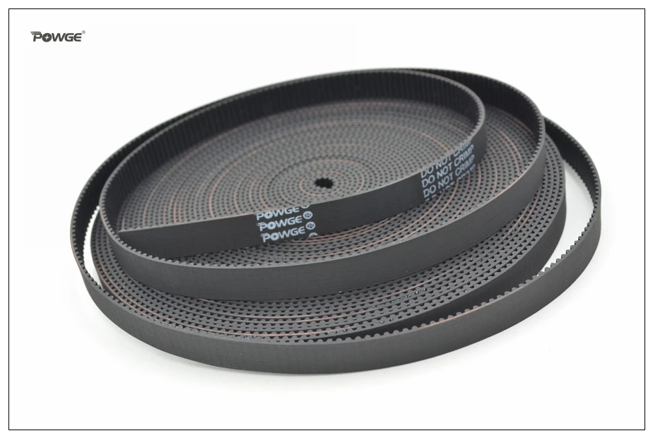 POWGE 2 метра GT2 Ремень ГРМ Ширина = 9 мм Подходит для Шкив GT2-9 Резина 2GT Открытый