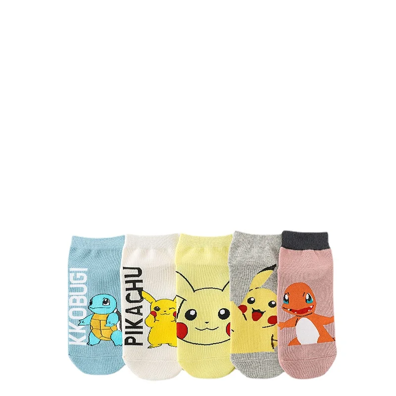 

Spring New Cartoon Pikachu Women's Socks Day Series Anime Low Top Cartoon Comfortable Cotton Boat Socks Women's Tide Socks