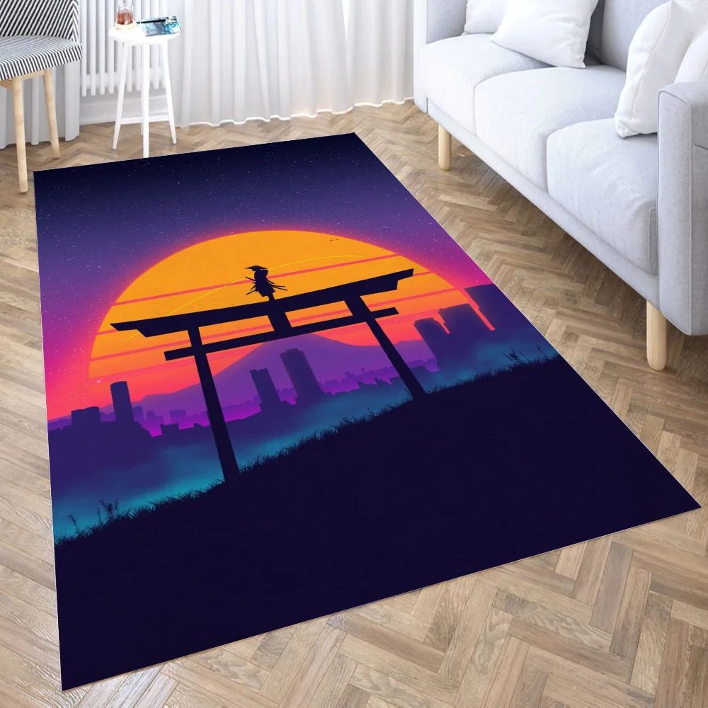 

Japan Torii 3D Carpet Living Room Kitchen Entrance Door Mat Anti-slip Floor Rug Bathroom Area Hallway Mats