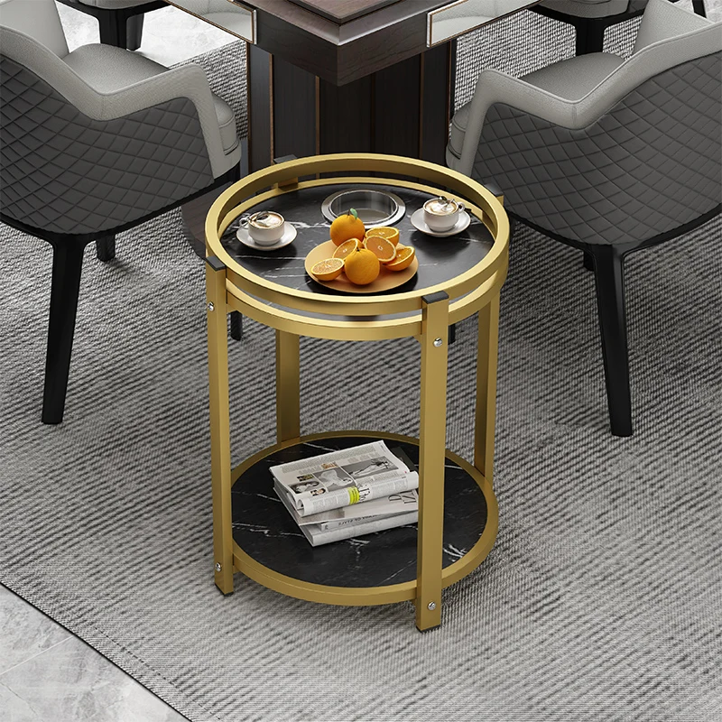 

Туалетный угловой кофейный столик, современный черный кофейный столик для прихожей, столик для кемпинга, вспомогательная садовая мебель ...