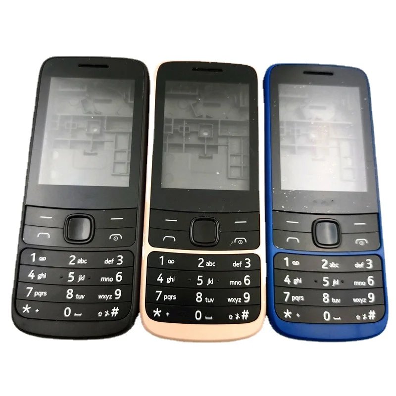

20Pcs/Lot for Nokia 225 4G 2020 New Full Complete Mobile Phone Housing Cover Case +English Keypad Replacement Parts