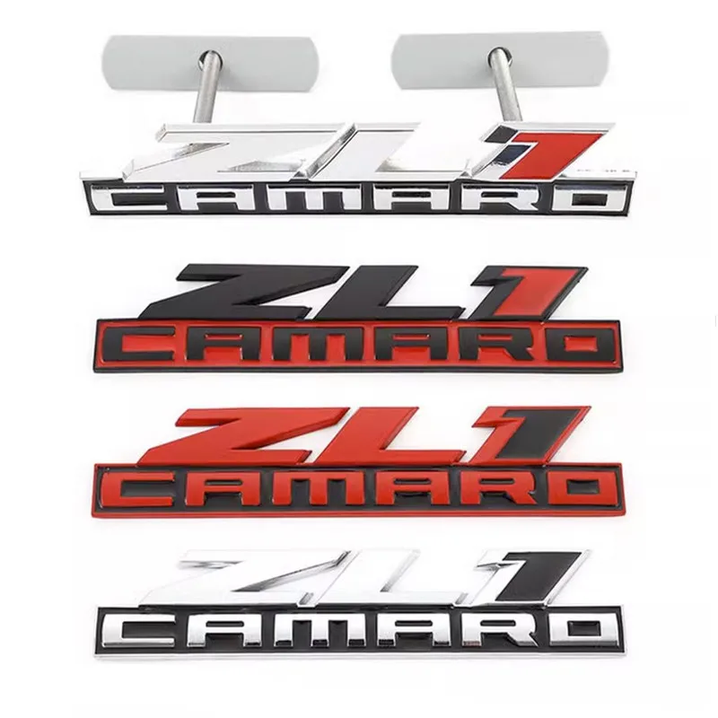 

Metal Badge Grill Decal Car Rear Truck Side Fender Stickers for Super Hornet Camaro Zl1 Grille Emblem Logo Car Accessories
