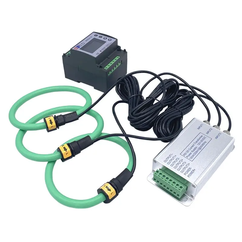 

3 phase rogowski coil electric power energy meter