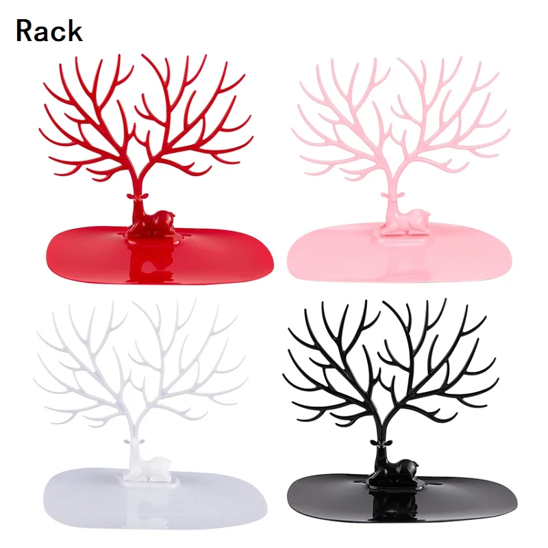 

Little Deer Earrings Necklace Ring Pendant Bracelet Jewelry Display Stand Tray Tree Storage Racks Organizer Holder