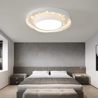 Wattage 45W 38W Iron Modern LED Chandelier Living Room Bedroom Dining Black White Ceiling lustre