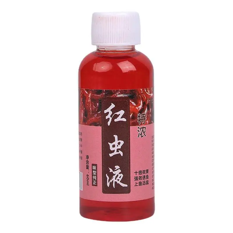 

Fish Bait Liquid 2.54oz Bait Attractant Fishing High Concentration Red Worm Extract Fish Lure Additive For Anglers Accessories
