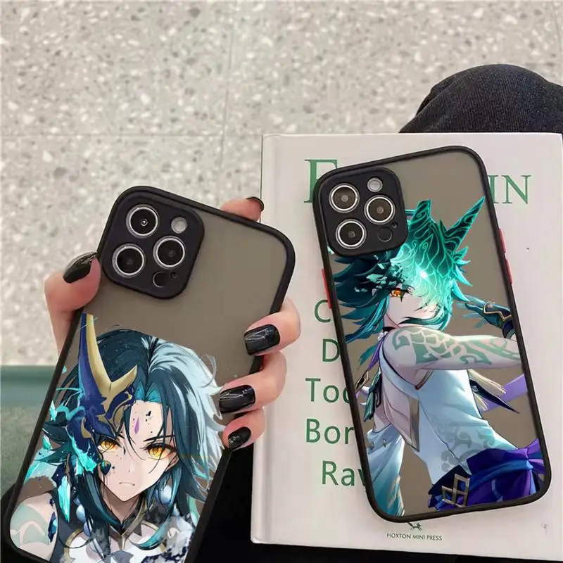 

Xiao Genshin Impact Game Phone Case matte transparent For iphone 7 8 11 12 13 plus mini x xs xr pro max cover