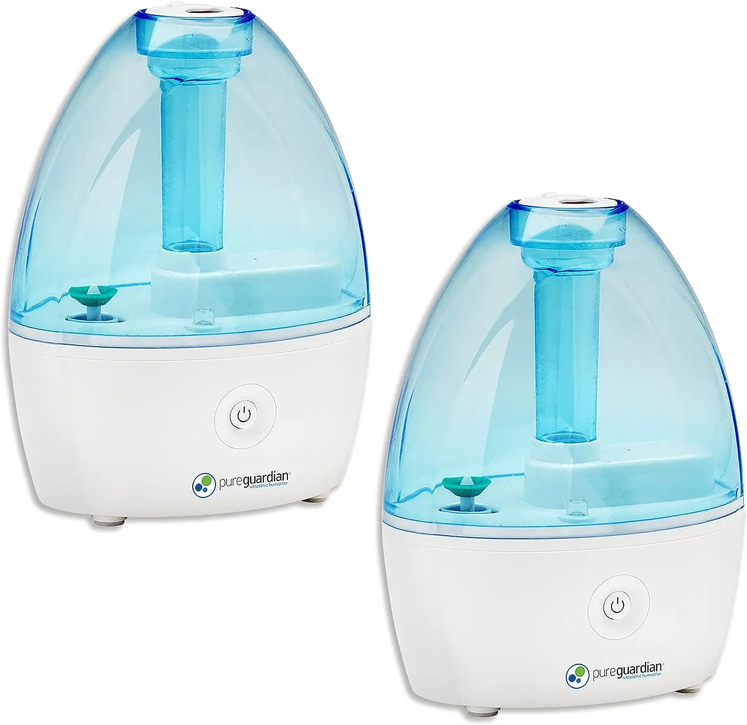 

H910BL2PK Ultrasonic Cool Mist Humidifier, 14 Hrs. Run Time, 210 Sq. Ft. Coverage, Small Rooms, Quiet, Filter Free, Treated Tank
