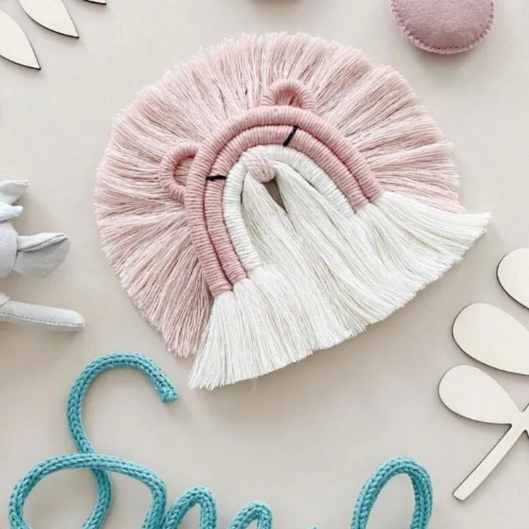 

Веревка для подвешивания ручной работы, Тканое украшение в скандинавском стиле для детской комнаты, настенное украшение, аксессуары для до...