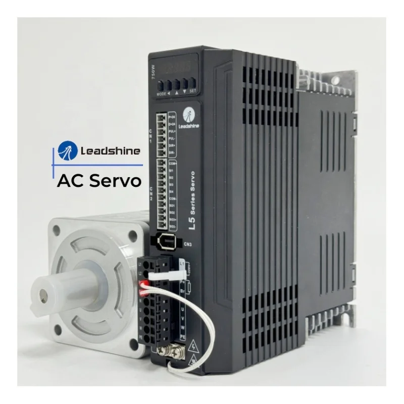Фото Горячая распродажа: сервопривод Leadshine 750W CNC 17-бит L5P-750 с серводвигателями переменного тока для различных применений №1
