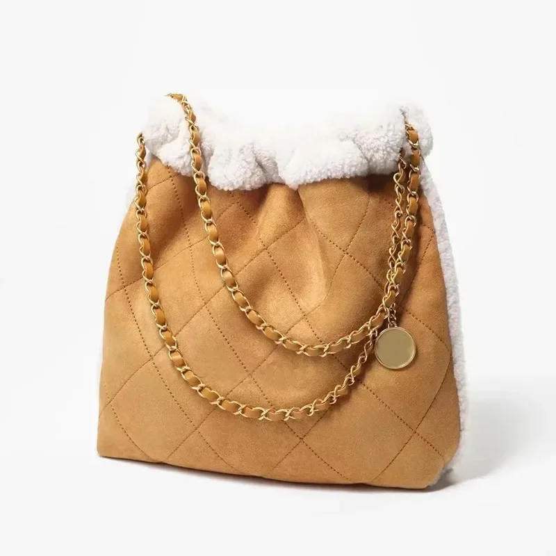 

New Designer Luxury Handbags For Women Purses 2023 Fashion Plush Chain Bag High Quality Shoulder Ladies Hand Tote Cross Bag