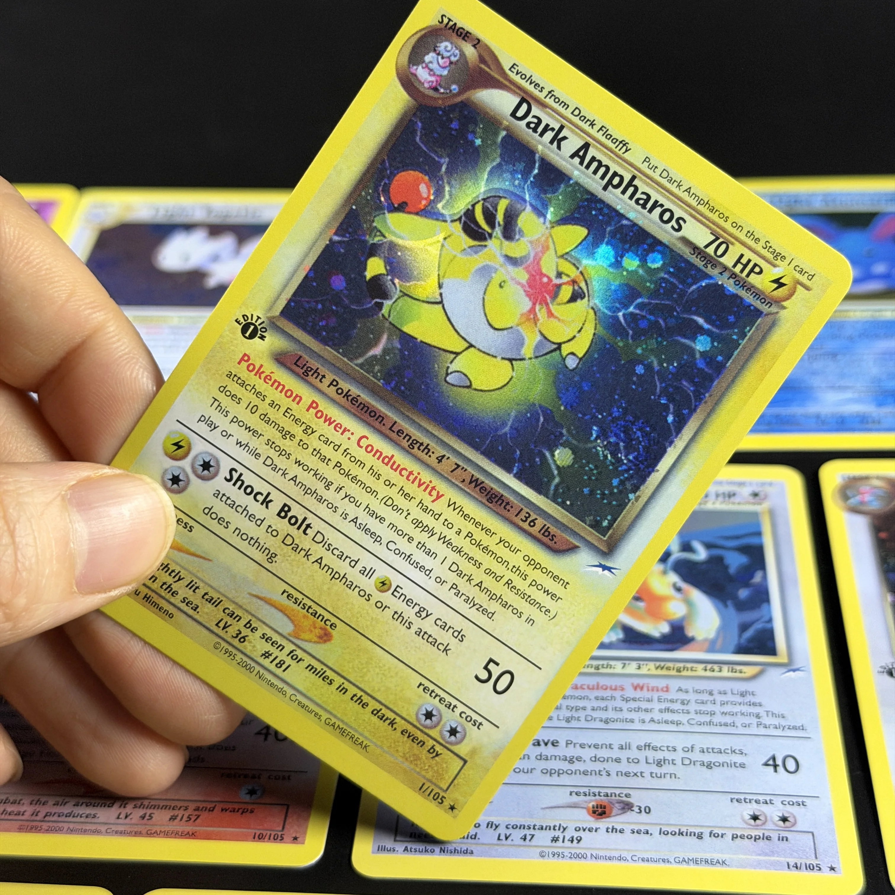 Фото PTCG Pocket Neo Destiny-N4 1-е издание: Космос, Голо, Тёмные/Светлые архетипы, Винтажные голо-карточки, Прокси-карты, Тиранитар, Драгонайт, Генгар №2