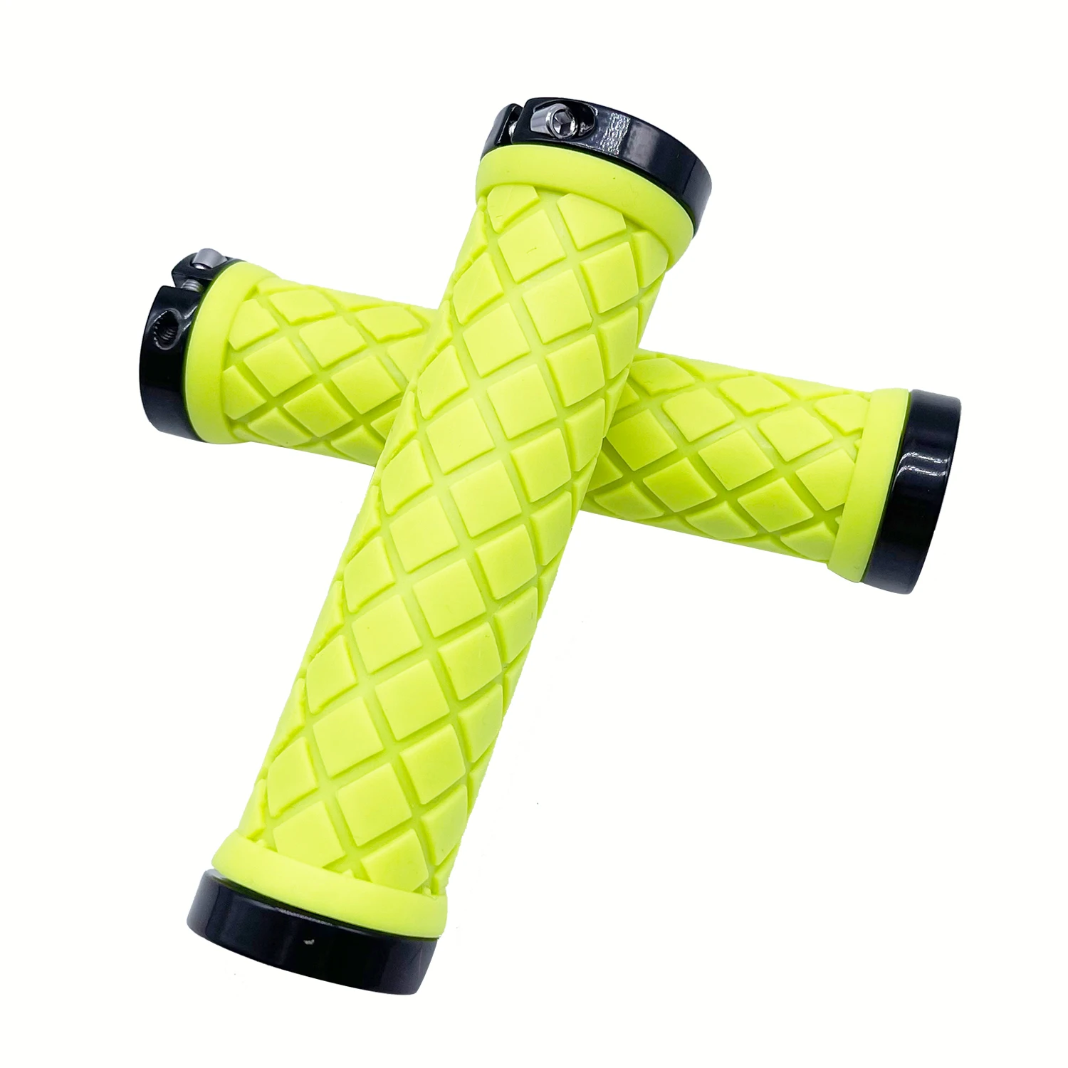 

1 пара, Нескользящие фиксируемые ручки для велосипеда, из сплава и резины