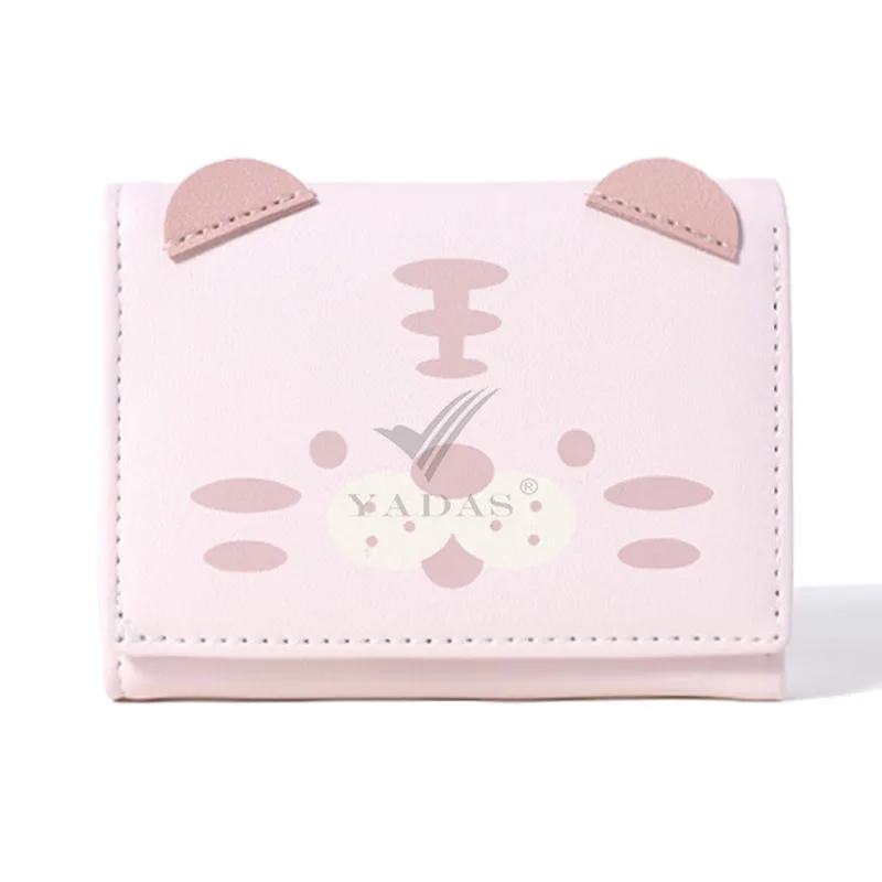 

2022 New Cute Lovely Tiger Women's Wallet Short Fashion Trend Card Holder Clutch Female Coin Purse Pocket Hasp Wallets Ladies