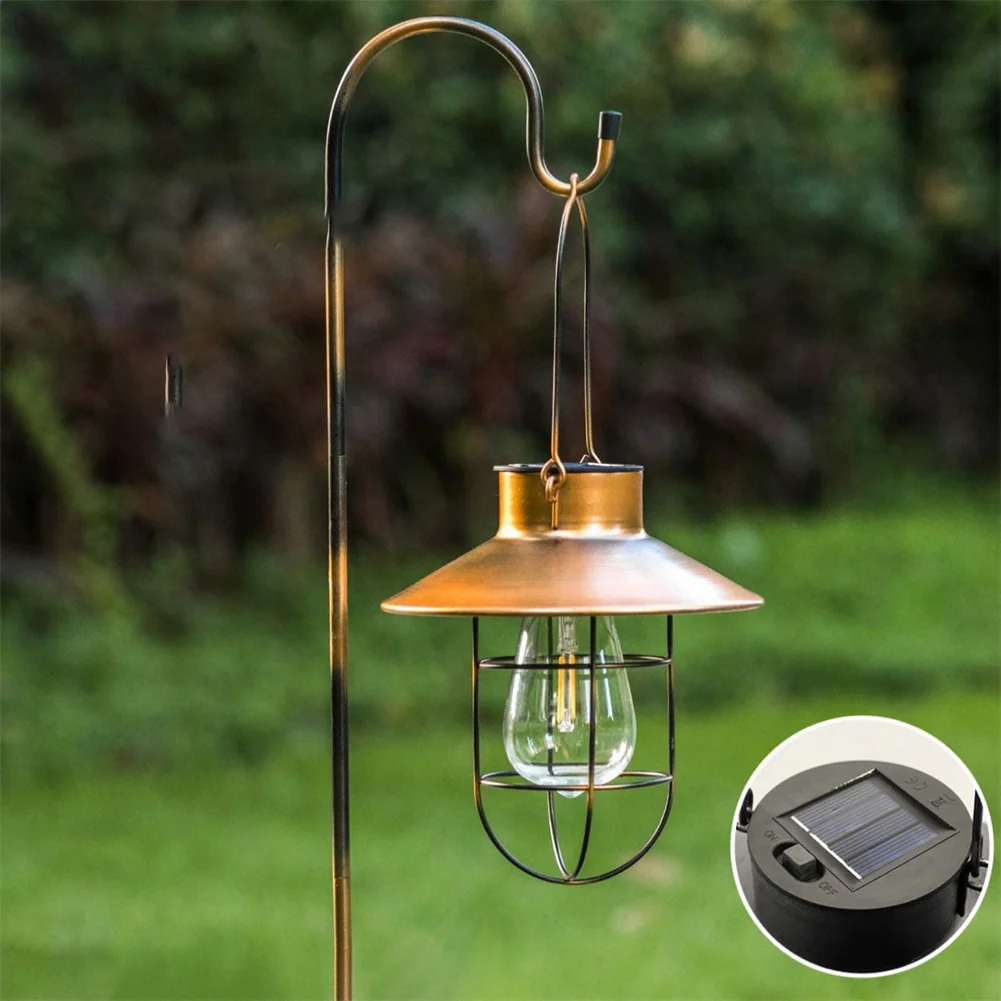 Ретро-фонарь на солнечной батарее для украшения сада уличный водонепроницаемый