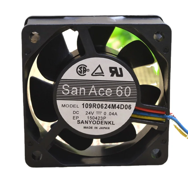 

Новый вентилятор охлаждения процессора Sanyo 109R0624M4D06 6025 24 В 0.04A 6 см инверторный бесшумный вентилятор компьютера 60*60*25 мм