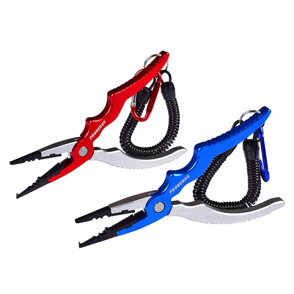 

Portable Alloy Lure Pliers With Locking Anti-rust Pliers Head Ergonomic Handle Hook Remover Multi-purpose Anti-aging Tackle