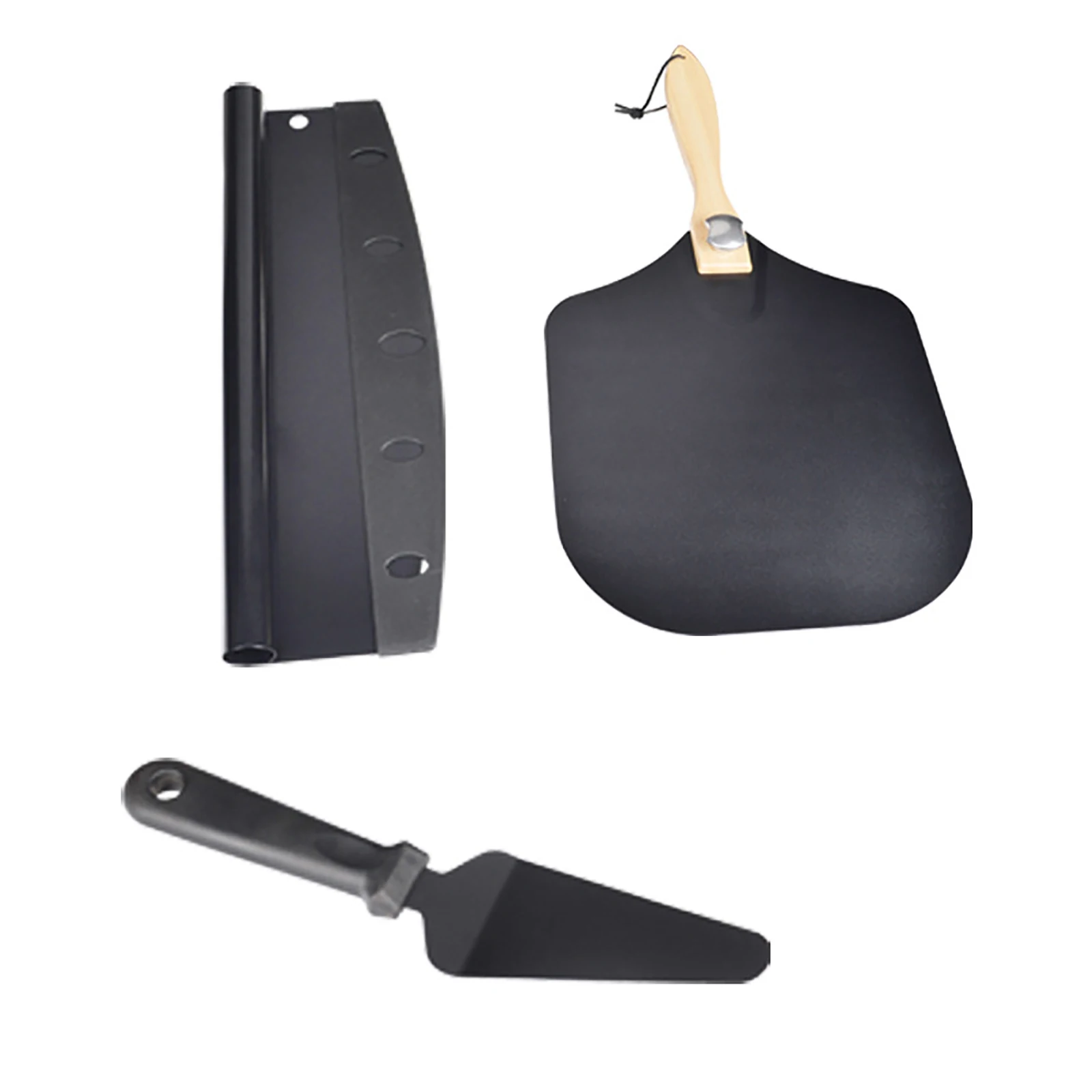 

3pcs Stainless Steel Pizza Peel Foldable Handle Pizza Paddle Set With Pizza Cutter Pizza Spatula Pizza Cutter Triangle Shovel