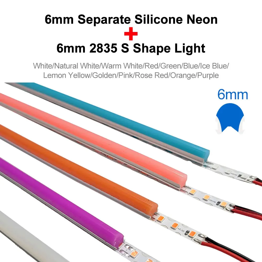 FUNZENXIN Светодиодная лента силиконовая 120 LED 1м-10м 11 цветов