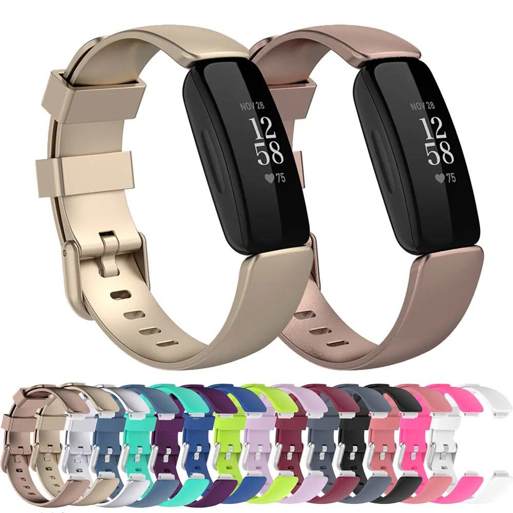 

L/S Sillicone Strap For Fitbit Inspire 2 Smart Watch Adjustable Bracelet Waterproof Wrist Band For Inspire2 Watch Accessory
