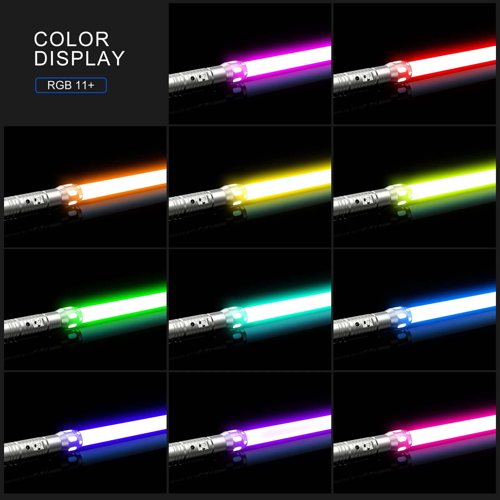 Светодиодный RGB световой меч с 11 цветами s 7 наборов режимов звуковых эффектов FX