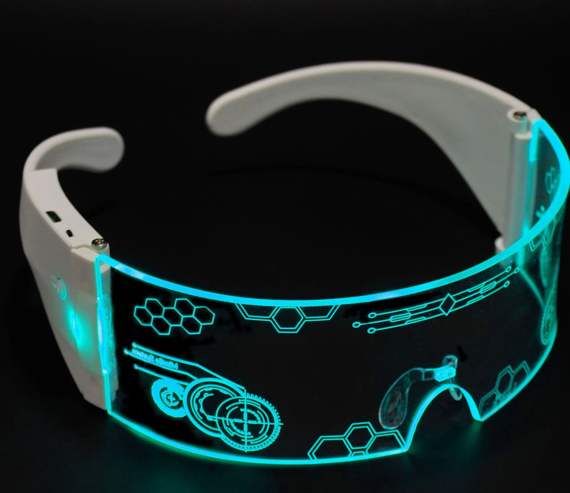 

Cool fun stage propsLight glasses technology glasses future technology glasses festival increase atmosphere Charging device