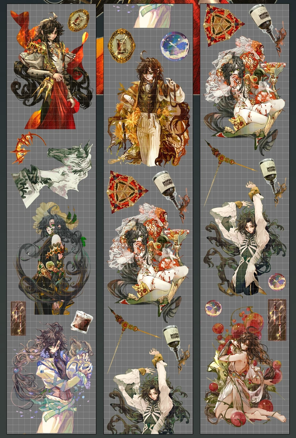 

Demon Brewing Girl Shiny PET Tape Card Making Decorative Sticker